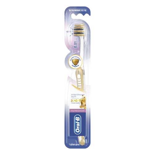 Зубная щетка Oral-B UltraThin Уход за деснами Золото Экстра мягкая, 1 шт в МейТан