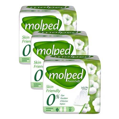 5055516/3 Гигиенические прокладки Pure & Soft Normal 8 шт х 3 уп, Molped в МейТан