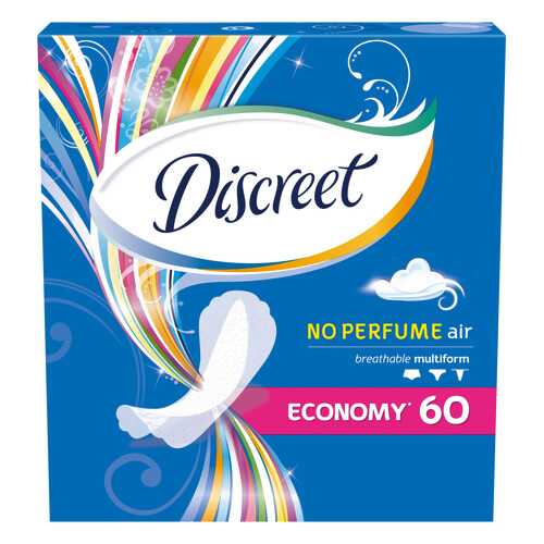 Прокладки Discreet ежедневные Air Multiform Trio 60шт в МейТан