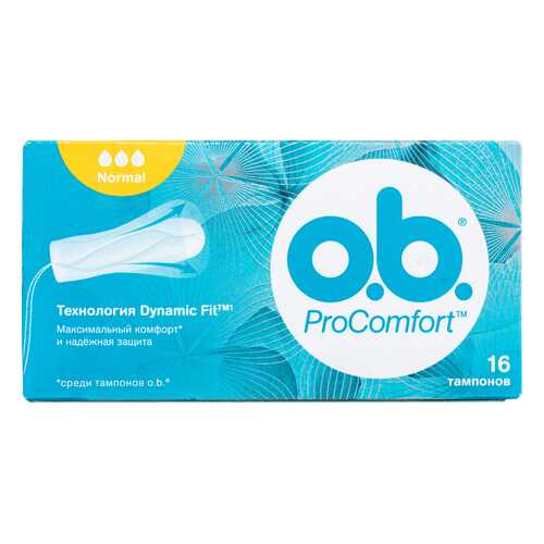 Тампоны o.b. ProComfort нормал 16шт в МейТан