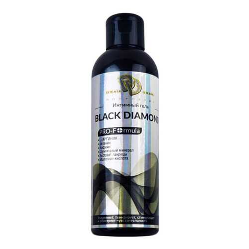 Гель-смазка Джага-Джага Black Diamond на водной основе 200 мл в МейТан