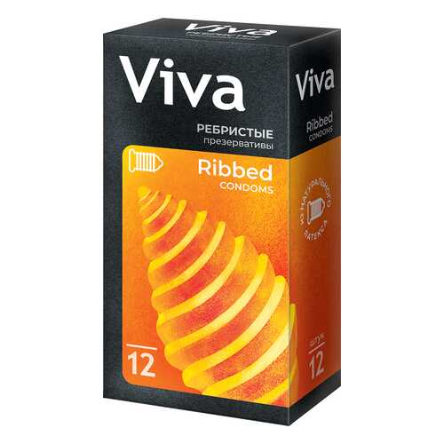 Презервативы Viva ребристые 12 шт. в МейТан