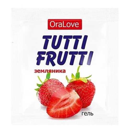 Пробник гель-смазки Tutti-frutti с земляничным вкусом 4 г в МейТан