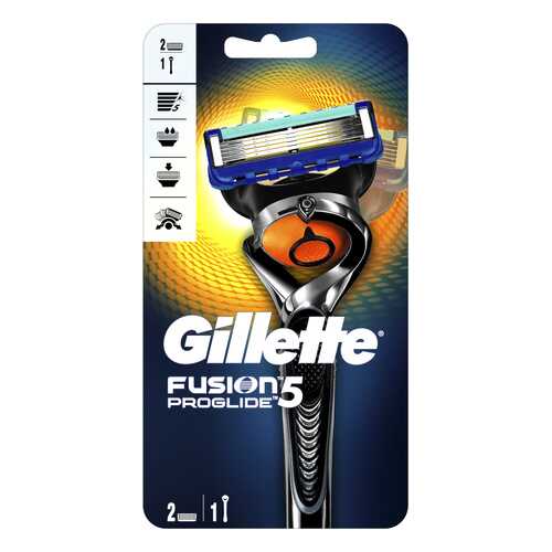 Мужская бритва Gillette Fusion5 ProGlide с 2 сменными кассетами в МейТан