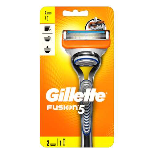 Мужская бритва Gillette Fusion5 с 2 сменными кассетами в МейТан