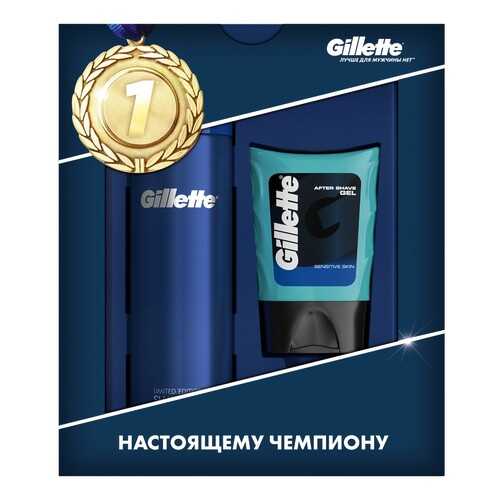 Набор Gillette Ultra Sensitive Гель для бритья+ Гель после бритья 75мл в МейТан