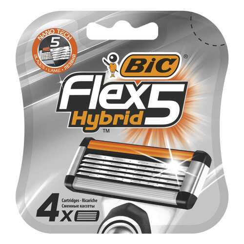 Сменные кассеты BIC Flex 5 Hybrid 4 шт в МейТан
