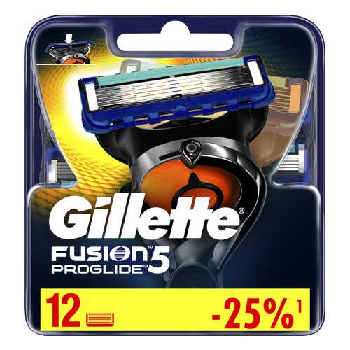 Сменные Кассеты Gillette Fusion5 ProGlide 12 шт в МейТан