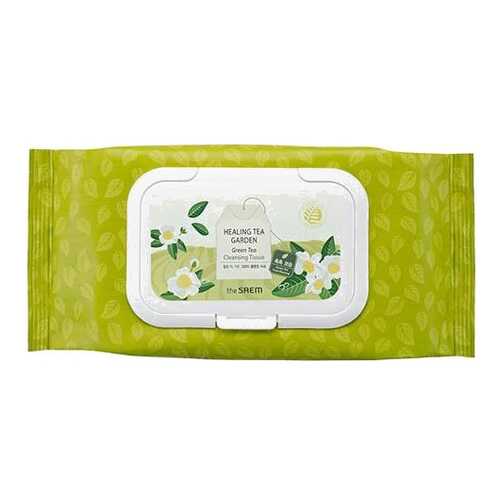Салфетки очищающие The Saem Healing Tea Garden Green Tea с экстрактом зеленого чая 60 шт в МейТан