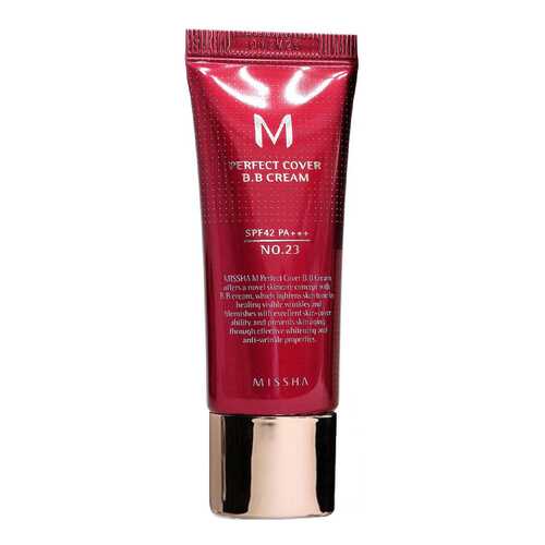 BB средство Missha M Perfect Cover Cream 23 Натуральный бежевый 20 мл в МейТан