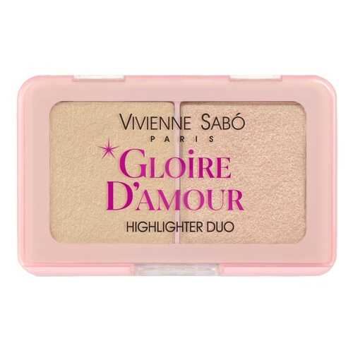 Палетка хайлайтеров Vivienne Sabo Gloire damour мини тон 02 персиковый в МейТан