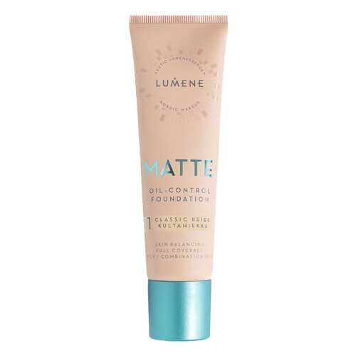 Тональный крем Lumene Matte Oil-control Foundation 1 Classic Beige 30 мл в МейТан