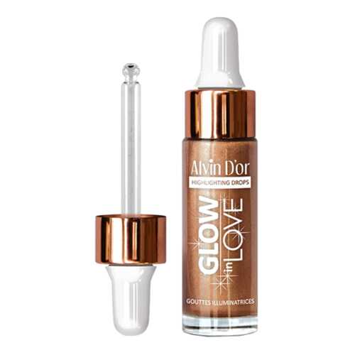 Жидкий хайлайтер Alvin Dor Glow In Love, 15 мл, Бронзовый в МейТан