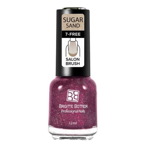 Лак Brigitte Bottier Sugar Sand тон 311 искрящийся малиновый, 12 мл в МейТан