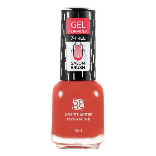Лак с гелевым эффектом Brigitte Bottier Gel Formula тон 08 розово-арбузный, 12 мл в МейТан