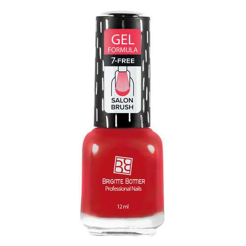 Лак с гелевым эффектом Brigitte Bottier Gel Formula тон 42 клубнично-красный, 12 мл в МейТан