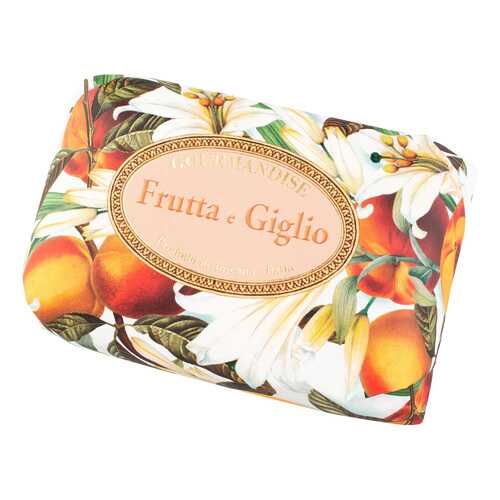 Косметическое мыло Gourmandise Savon Parfume Frutta e Giglio 200 г в МейТан