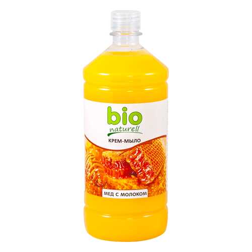 Крем-мыло Мед с молоком (запаска) BIO Naturell, 1000 мл в МейТан