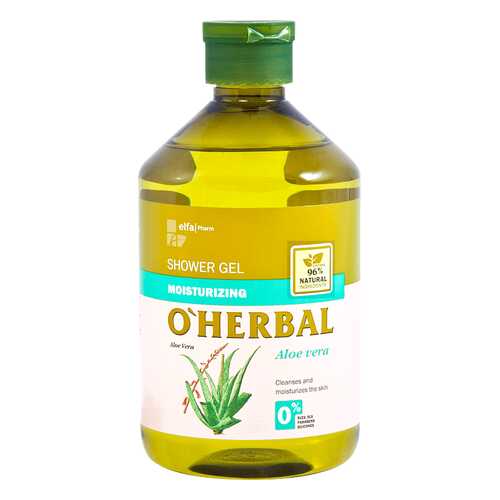 Увлажняющий гель для душа OHerbal с экстрактом алоэ вера, 500 мл в МейТан
