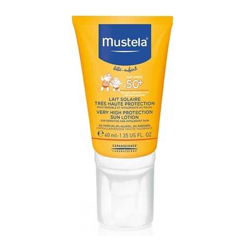 Солнцезащитное молочко для детей Mustela Sun Spf 50+ 40 мл в МейТан