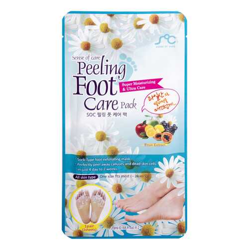 Маска для ног Sense of Care Peeling Foot Care Pack 20 мл в МейТан