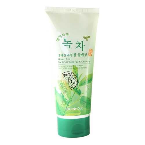 Очищающая пенка FoodaHolic Green Tea Fresh Soothing Foam Cleansing 180 мл в МейТан