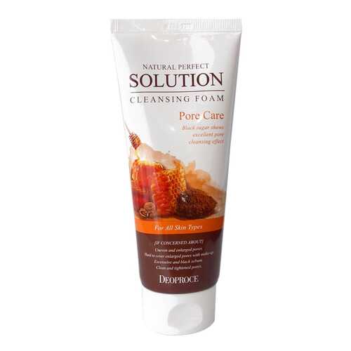 Пенка для умывания Deoproce Natural Perfect Solution Cleansing Foam Pore Care 170 г в МейТан