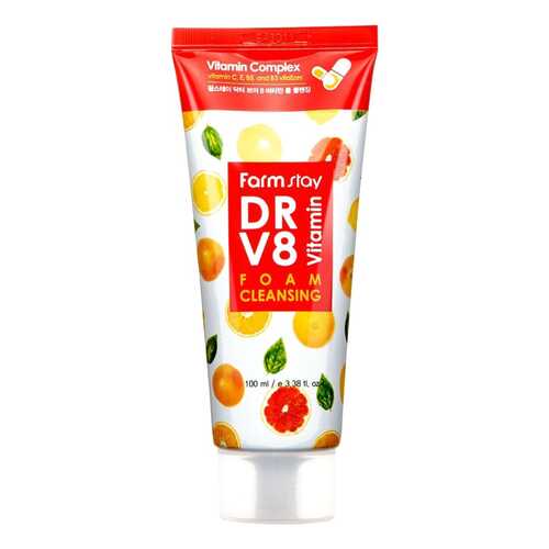 Пенка для умывания FarmStay DR-V8 Vitamin Foam Cleansing 100 мл в МейТан