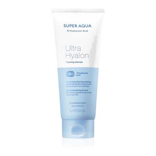 Пенка для умывания MISSHA Super Aqua Ultra Hyalon Foaming Cleanser 200 мл в МейТан