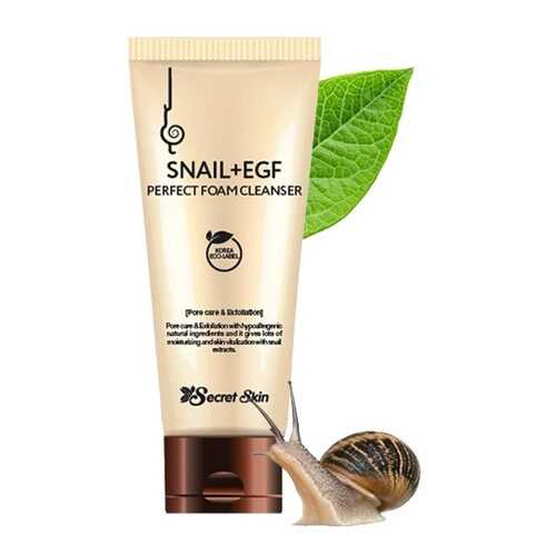Пенка для умывания SECRETSKIN SNAIL+EGF PERFECT FOAM CLEANSER 100мл в МейТан
