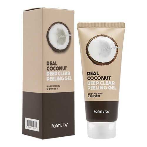 Пилинг-гель с экстрактом авокадо Кокос Real Deep Clear Peeling Gel Farm Stay 100 мл в МейТан