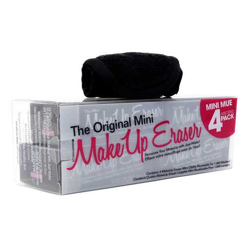 Средство для снятия макияжа MakeUp Eraser The Original Mini Black салфетки 4 шт в МейТан