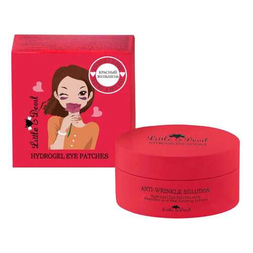 Патчи для век Little Devil Anti-Wrinkle Solution with Peptides&Red Ginseng Extract в МейТан