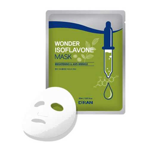 Чудо маска DRAN Wonder Isoflavone Mask с Изофлавонами сои, 10 шт в МейТан