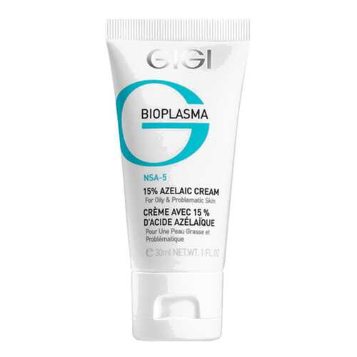 Крем для лица GIGI Bioplasma с 15 % азелаиновой кислотой для жирной проблемной кожи 30 мл в МейТан
