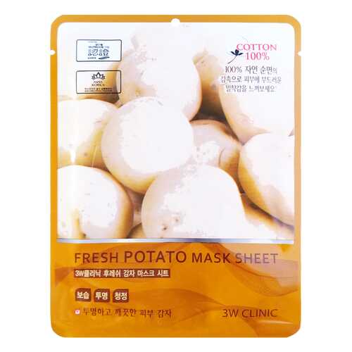 Маска для лица 3W Clinic Fresh Potato Mask Sheet 23 мл в МейТан