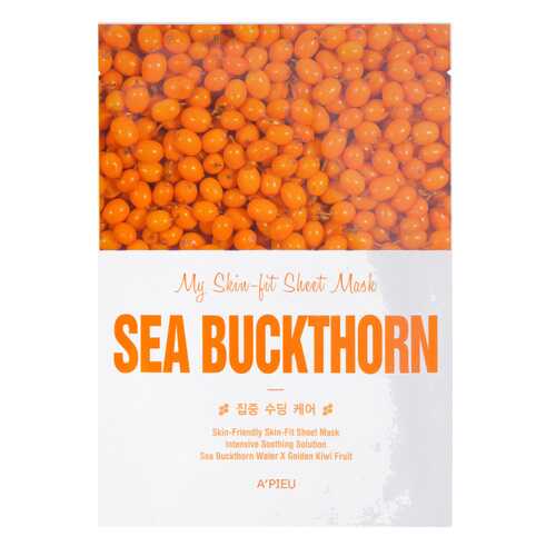 Маска для лица APieu My Skin-Fit Sheet Mask Sea Buckthorn 25 г в МейТан