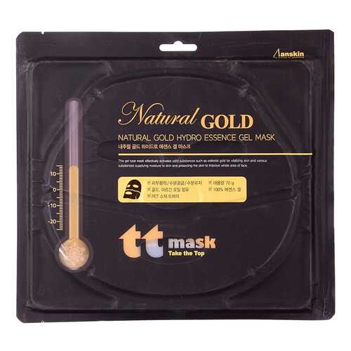 Маска для лица Anskin Natural Gold Hydro Essence Gel Mask 70 г в МейТан