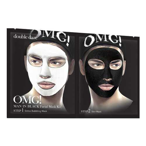 Маска для лица Double Dare OMG! Man In Black Facial Mask Kit упаковка 5 штук в МейТан