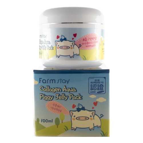 Маска для лица FarmStay Collagen Aqua Piggy Jelly Pack 100 мл в МейТан