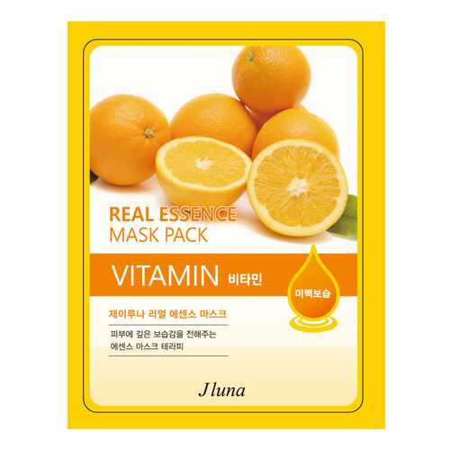 Маска для лица J Luna Real Essence Mask Pack Vitamin 25 мл в МейТан