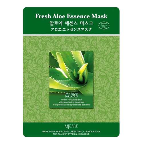 Маска для лица Mijin Fresh Aloe Essence Mask 23 г в МейТан
