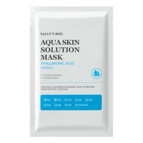 Маска для лица Sallys Box Aqua Skin Solution Mask Hyaluronic Acid 22 мл в МейТан