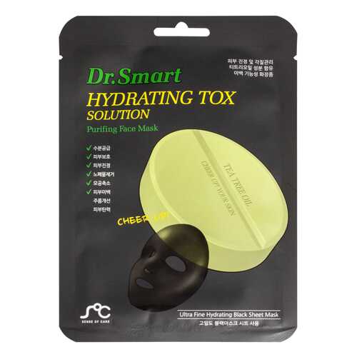 Маска для лица Sense of Care Dr.Smart Hydrating Tox Solution Face Mask 25 мл в МейТан