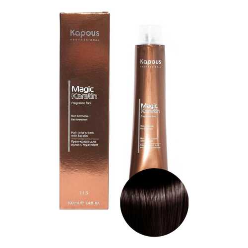 Краска для волос Kapous Professional Magic Keratin Non Ammonia 4.4 Медно-коричневый 100 мл в МейТан