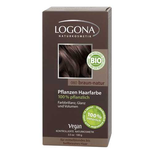 Краска для волос Logona Herbal Hair Colour Powder Натурально-коричневый 100 г в МейТан