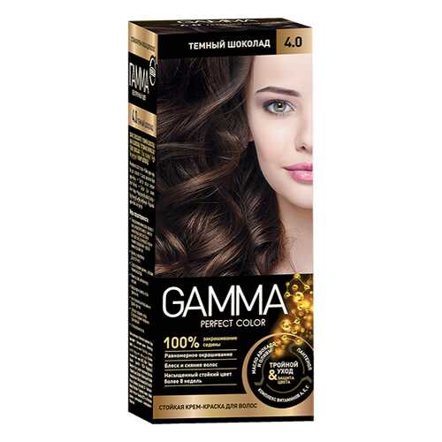 Краска для волос SVOBODA GAMMA Perfect color тёмный шоколад 4,0, 50гр в МейТан