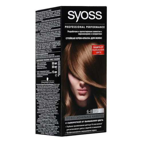 Краска для волос Syoss Color 6-8 Темно-русый в МейТан