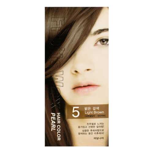 Краска для волос Welcos Fruits Wax Pearl Hair Color 05 Light Brown 60 г в МейТан