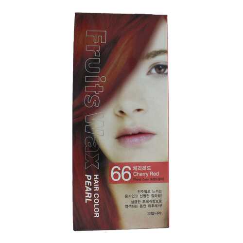 Краска для волос Welcos Fruits Wax Pearl Hair Color 66 Cherry Red 60 мл в МейТан
